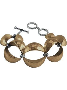 Brighton Sol E Luna Mystic Moon Link Bracelet   GOLD  7-8 1/2"  NWoutlet tag